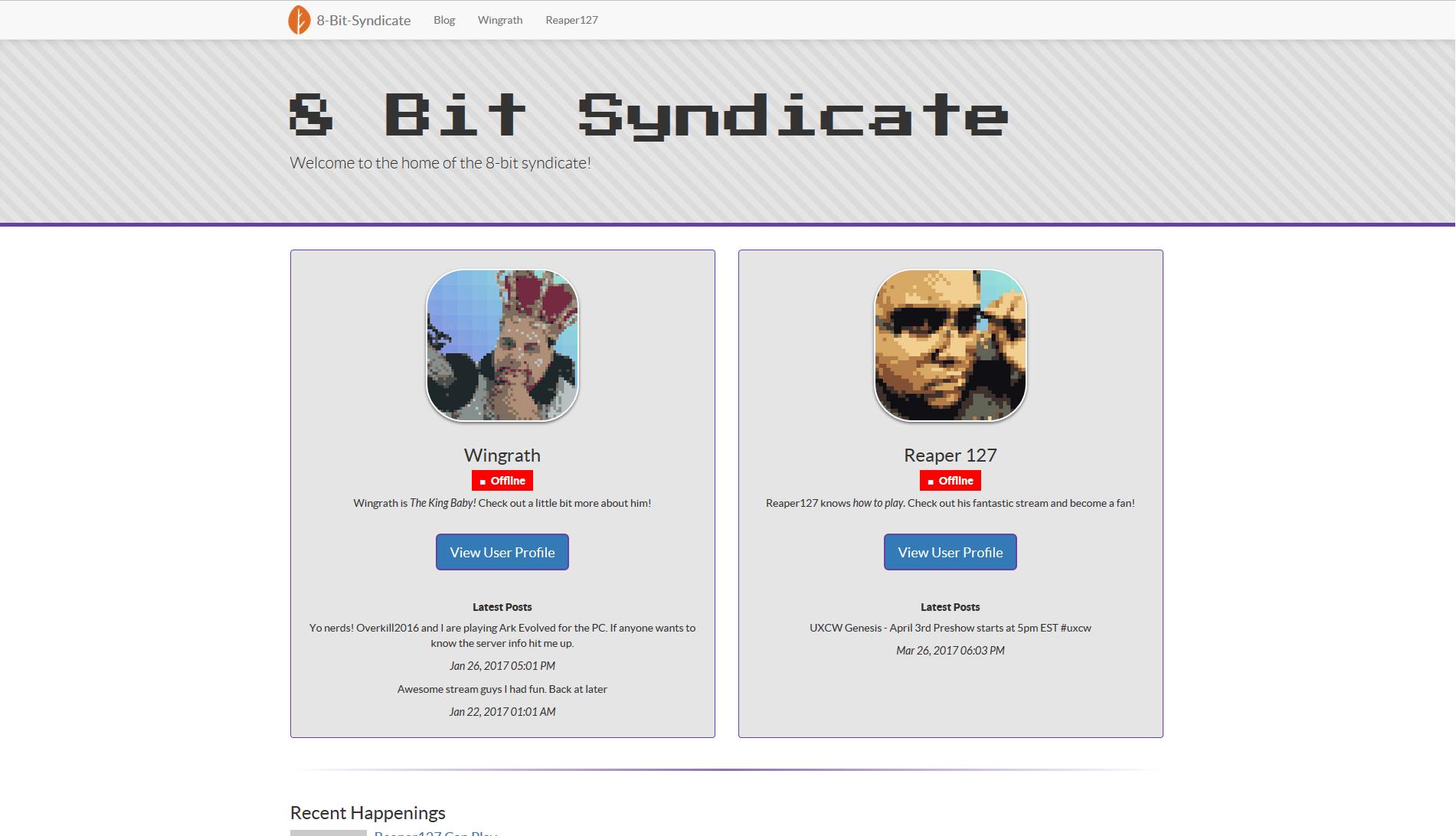 8-Bit Syndicate Website